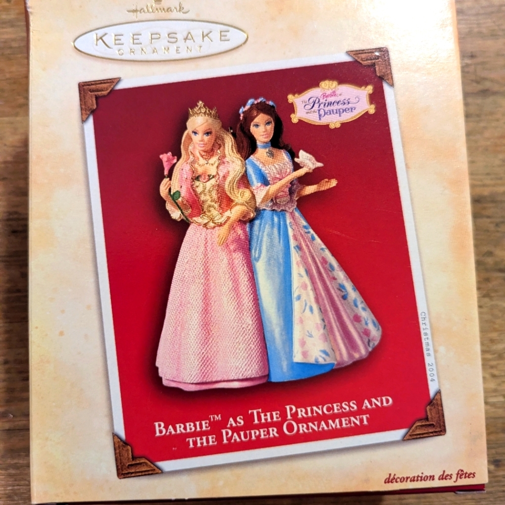 Barbie as the Princess and the Pauper Hallmark Keepsake Ornament